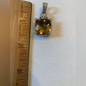 Judith Ripka Sterling Silver and Citrine Enhancer